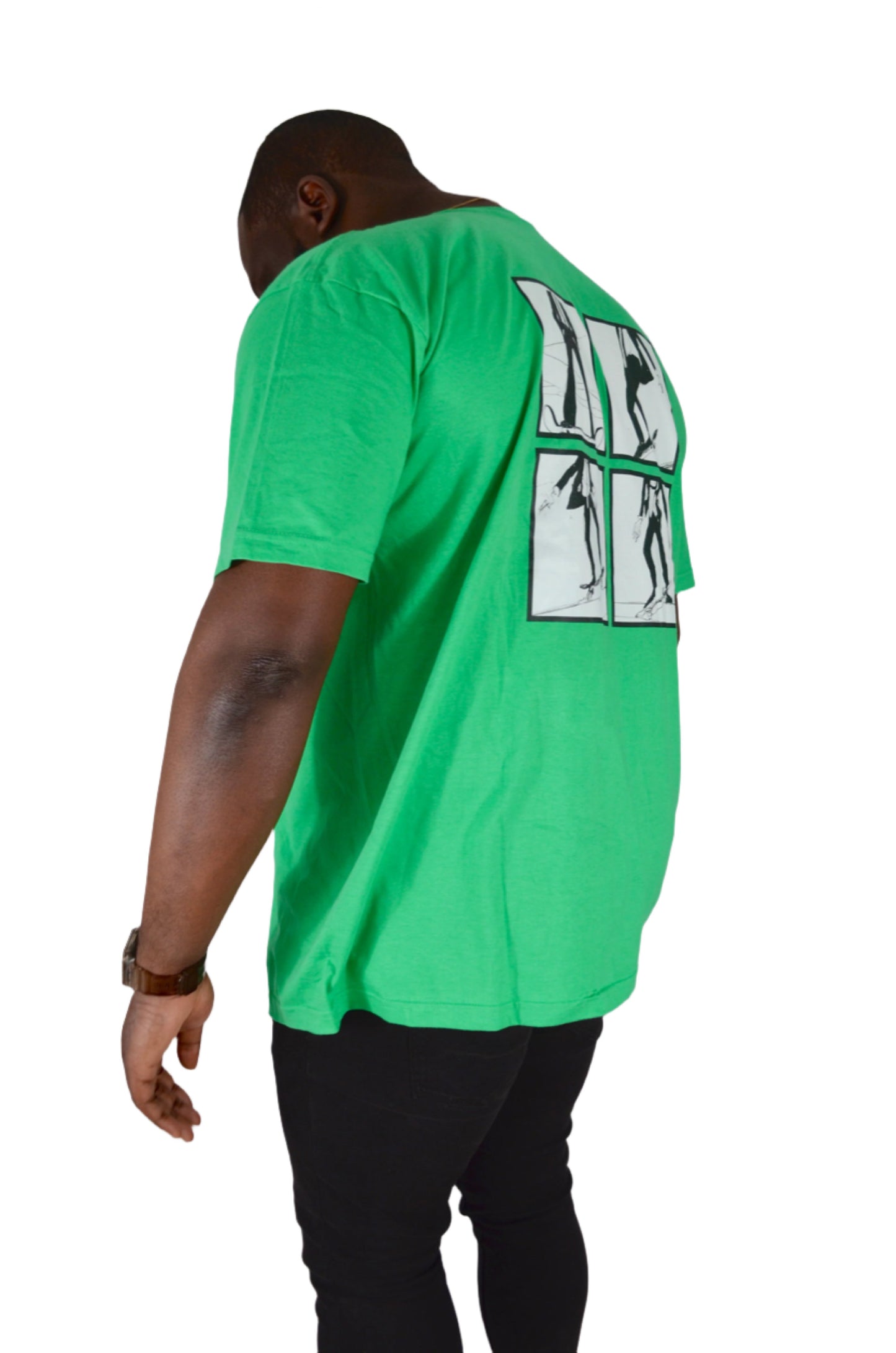 Elegant Skater Green T-Shirt